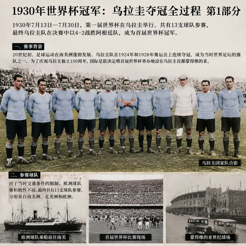1930年世界杯冠军：乌拉圭夺冠全过程