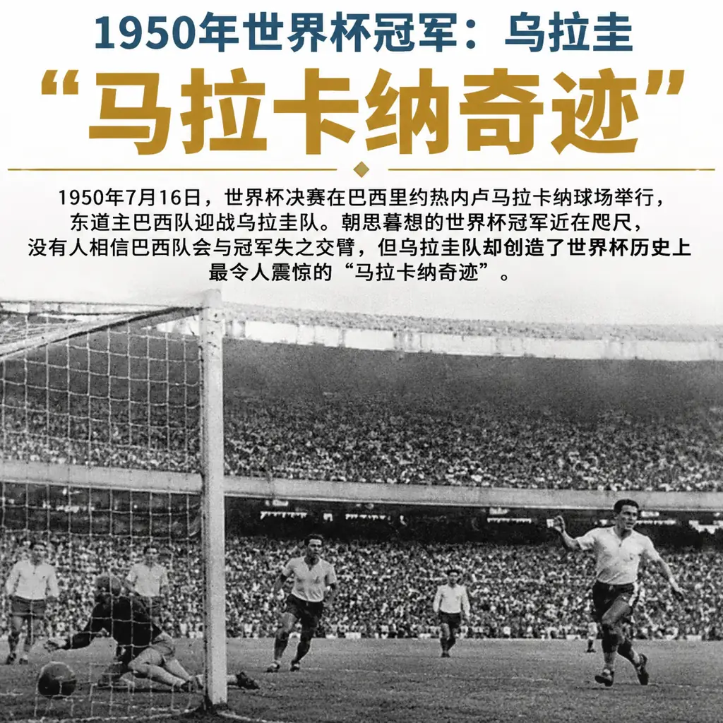 1950年世界杯冠军：乌拉圭“马拉卡纳奇迹”